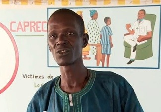 Torture victim from Mauritania, undergoing rehabilitation at the African Centre for the Prevention and Resolution of Conflicts, Vivre Caprec, in Senegal. The centre is funded by the United Nations Voluntary Fund for Torture. (OHCHR Photo)