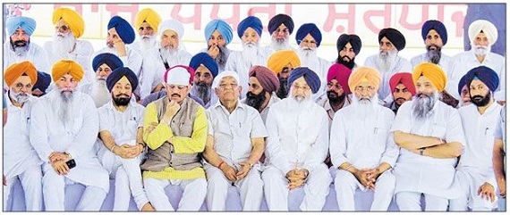 Badal Dal leadership at Longowal (August 20, 2014)