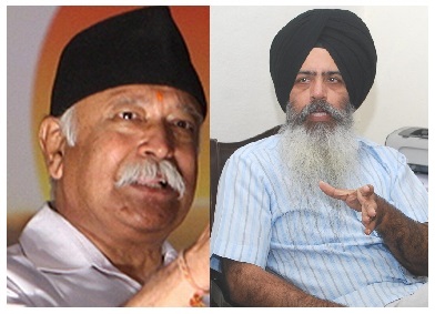 Mohan Bhagwat (L) - Kanwar Pal Singh Bittu (R) [File Photos]