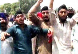 Sikhs protest out in Pakistan against targeted killings of Sikhs