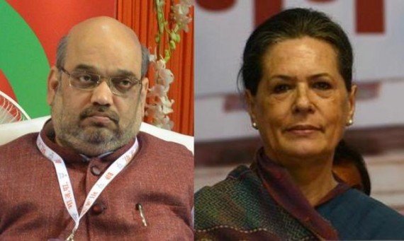 Amit Shah (L) - Sonia Gandhi (R) [File Photo]