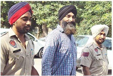 Gurdip Singh Rana in police custody