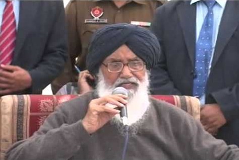 Punjab chief minister Parkash Singh Badal [File Photo]