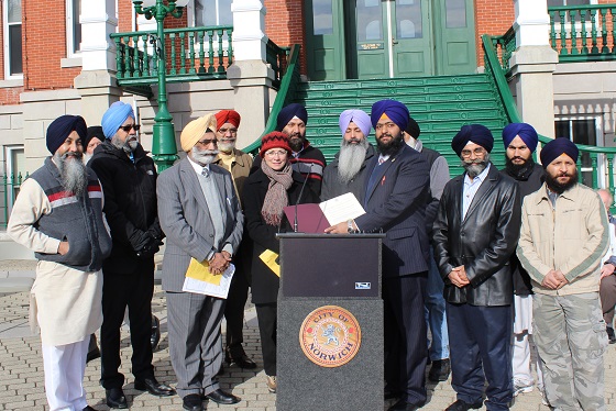 City of Norwich declared month of November as ‘Sikh Awareness Day’; Also commemorated 30th anniversary of Sikh Massacres of 1984