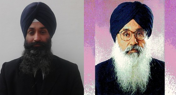 Advocate Jaspal Singh Manjhpur (L) and Parkash Singh Badal (R) [File Photo]