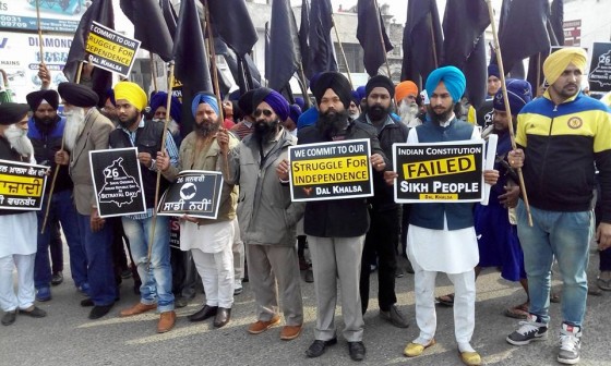 Sikh activists mark India's republic day as Black Day