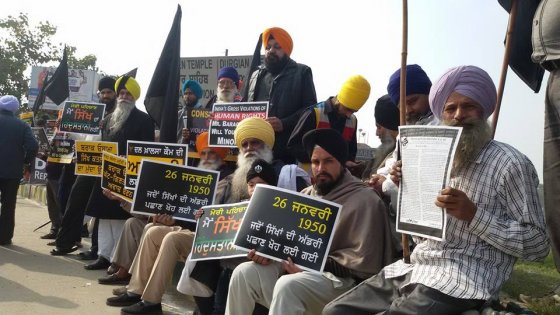 Sikh activists mark India's republic day as Black Day