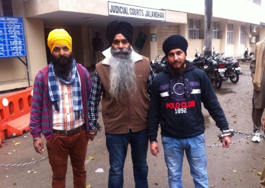 L to R: Gurpreet Singh Gopi, Harminder Singh Mintoo and Harpreet Singh Pintu