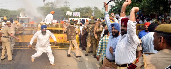 DSGMC stages protest against CBI for clean chit to Jagdish Tytler