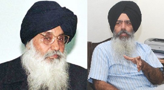 Parkash Singh Badal (L) - Kanwar Pal Singh Bittu (R) [File Photos]