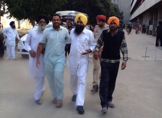 Ravinder Jit Singh Gogi in police custody