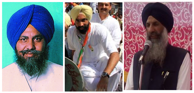 Gobind Singh Longowal (L), Simar Partap Singh Barnala (C) and Surjit Singh Kalaboola (R)