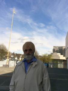 Sohan Singh Deo at Ross Street Gurdwara in Vancouver. Photo by Indira Prahst