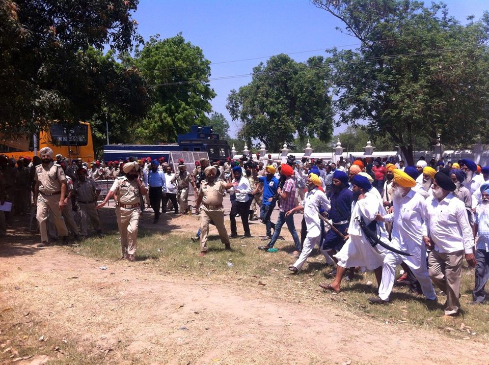 sikhs marched toward chandigarh