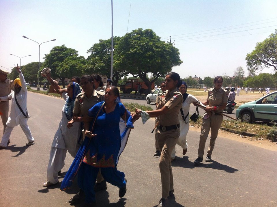 Sikh woman arrested by Police 