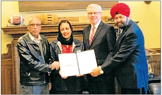 Dr. Harshinder Kaur honored in Canada for efforts against female feticide