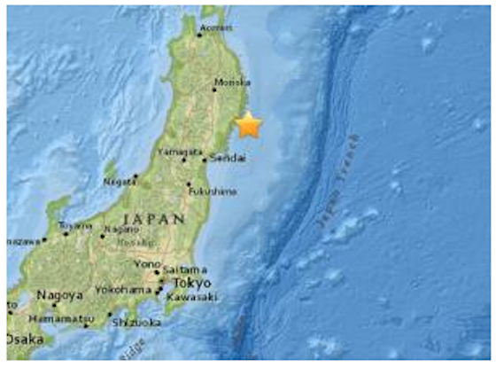 Earthquake in Japan