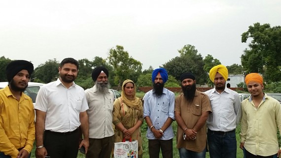 Bibi Manjit Kaur with Advocate SS Gill and others after the trial court's decision