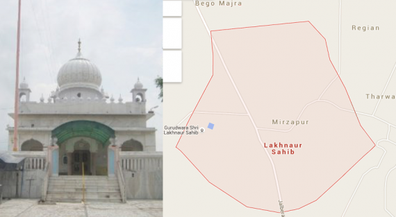 Gurdwara Lakhnaur Sahib, Ambala [File Photo and Map]