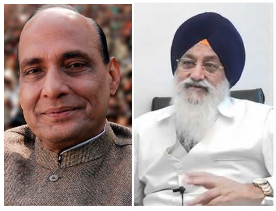 Rajnath Singh (L) and Avtar Singh Makkar (R) [File Photos]