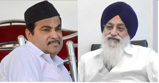 Nitin Gadkari (L), Avtar Singh Makkar (R) [File Photos]