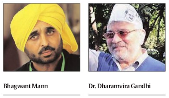 Bhagwant Mann  and Dr Dharamvir Gandhi