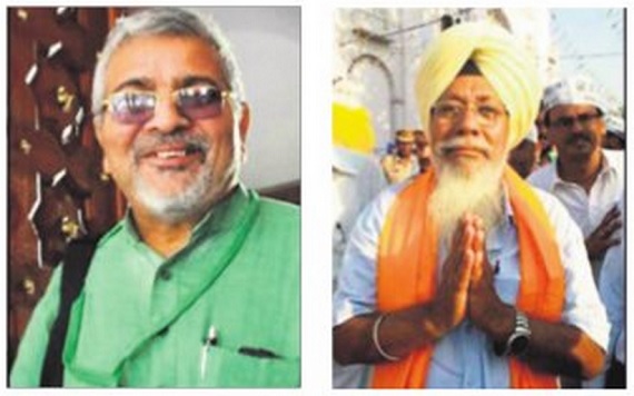 Dharamvir Gandhi (L), Harinder Singh Khalsa (R) [File Photos]