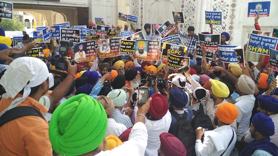 Sikh activists protest against controversial move by Jathedars