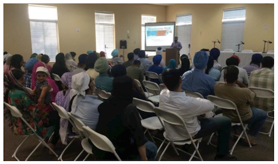 Attendees during the seminar