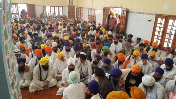 Sikh pracharaks at Gurdwara Sahib of village Malke