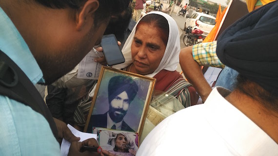 A survivor of Sikh genocide 1984 talking to the media persons in Amritsar [File Photo used for representational purpose only]