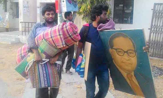 Dalit students who were suspended from UoH | Image used for representational purpose only