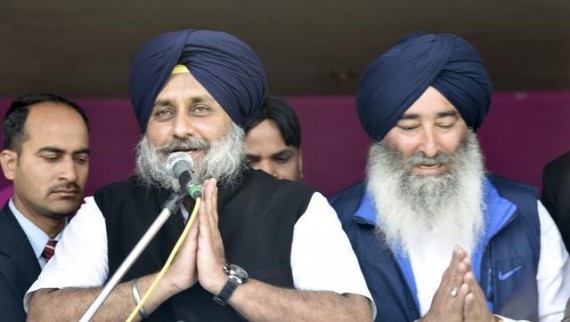 Sukhbir Badal and Ravinder Brahampura [File Photo]