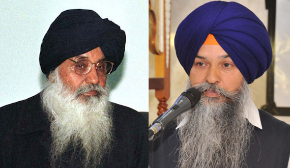 Parkash Singh Badal and Loveshinder Singh Dallewal [File Photos]