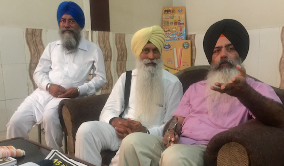 Dal Khalsa leader Kanwar Pal Singh and others addressing media persons