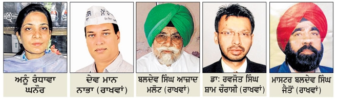 Candidates who got Aam Aadmi Party tickets (in 2nd list) for Punjab Polls 2017 | Image Credit:  Rozana Ajit