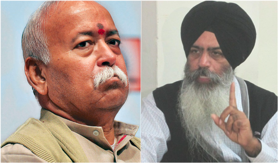 Mohan Bhagwat (L), Kanwar Pal Singh (R) [File Photos]