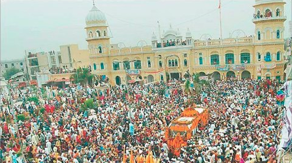 A view of Nagar Kirtan at Nankana Sahib [File Photo]