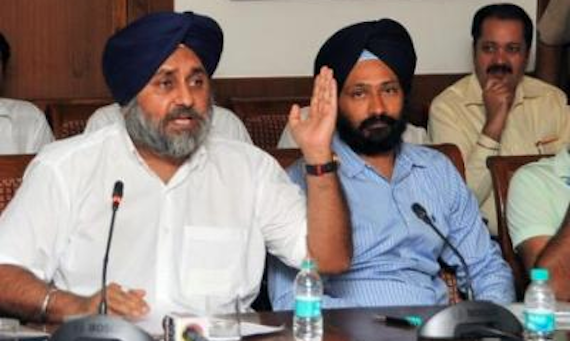 Sukhbir Badal (L) and Parminder Dhindsa (R) [FIle Photo]