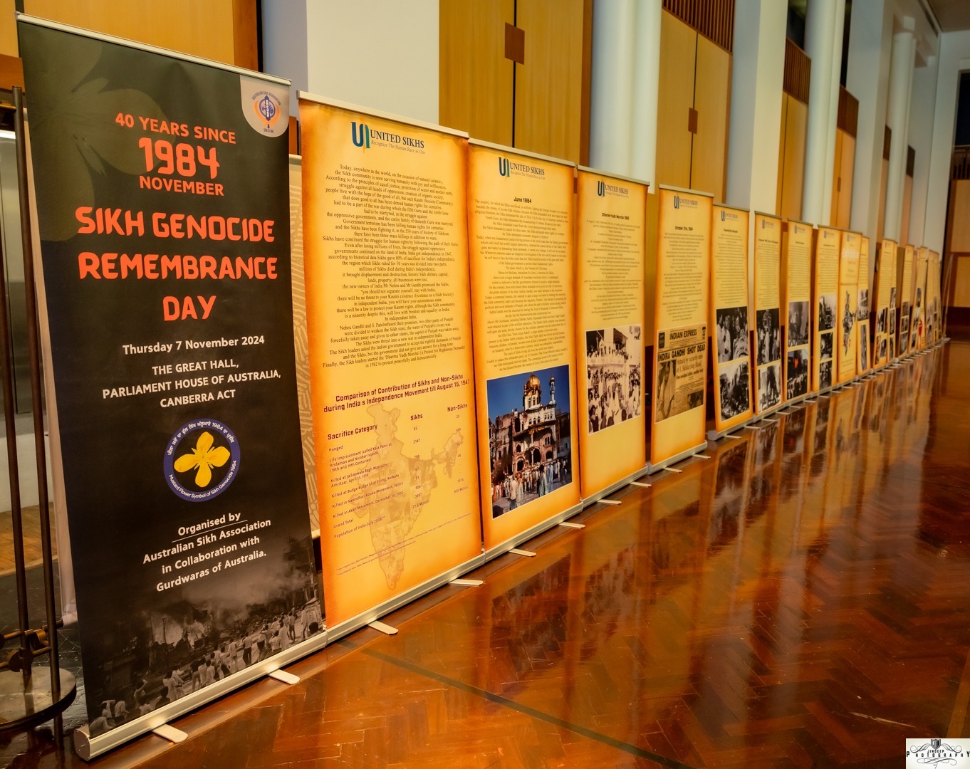 Exhibition related to 1984 Sikh Genocide