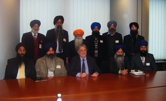 UK and Italian Sikh representatives meeting Phil Bennion MEP