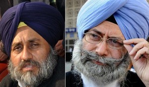 Sukhbir Badal (L) | HS Phoolka (R)