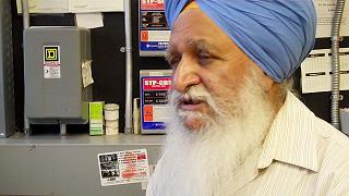 Avtar Singh, 72 year old man, founding member of the Glenrock Gurdwara in New Jersey