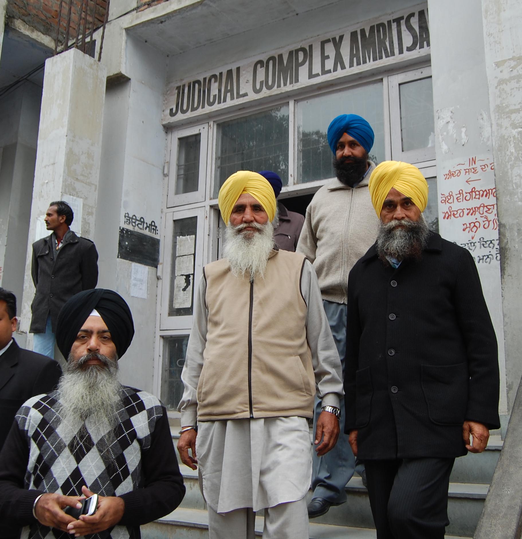 Dal Khalsa activists outside trial court