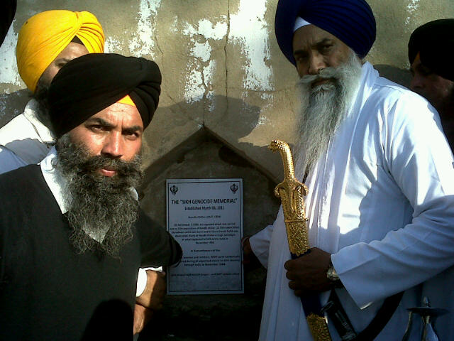 Giani Gurbachan Singh laid foundation of Sikh Genocide 1984 Memorial at Village Hondh
