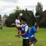 Sikh children playing soccer