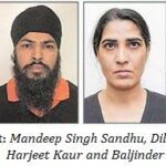 (Left to Right) Mandeep Singh Sandhu, Dilbag Singh, Harjeet Kaur and Baljinder Singh Sangha
