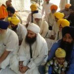 Bhai Sarbjeet Singh (son of Shaheed Beant Singh) along with his son participating in Shaheedi Samagam at Akal Takht Sahib