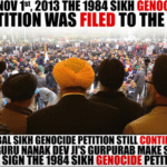 To support UN "1984 Sikh Genocide" complaint, SFJ to hold global signature campaign on Nov 17