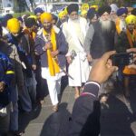 Bhai Gurbaksh Singh and others visiting Takht Kesgarh Sahib